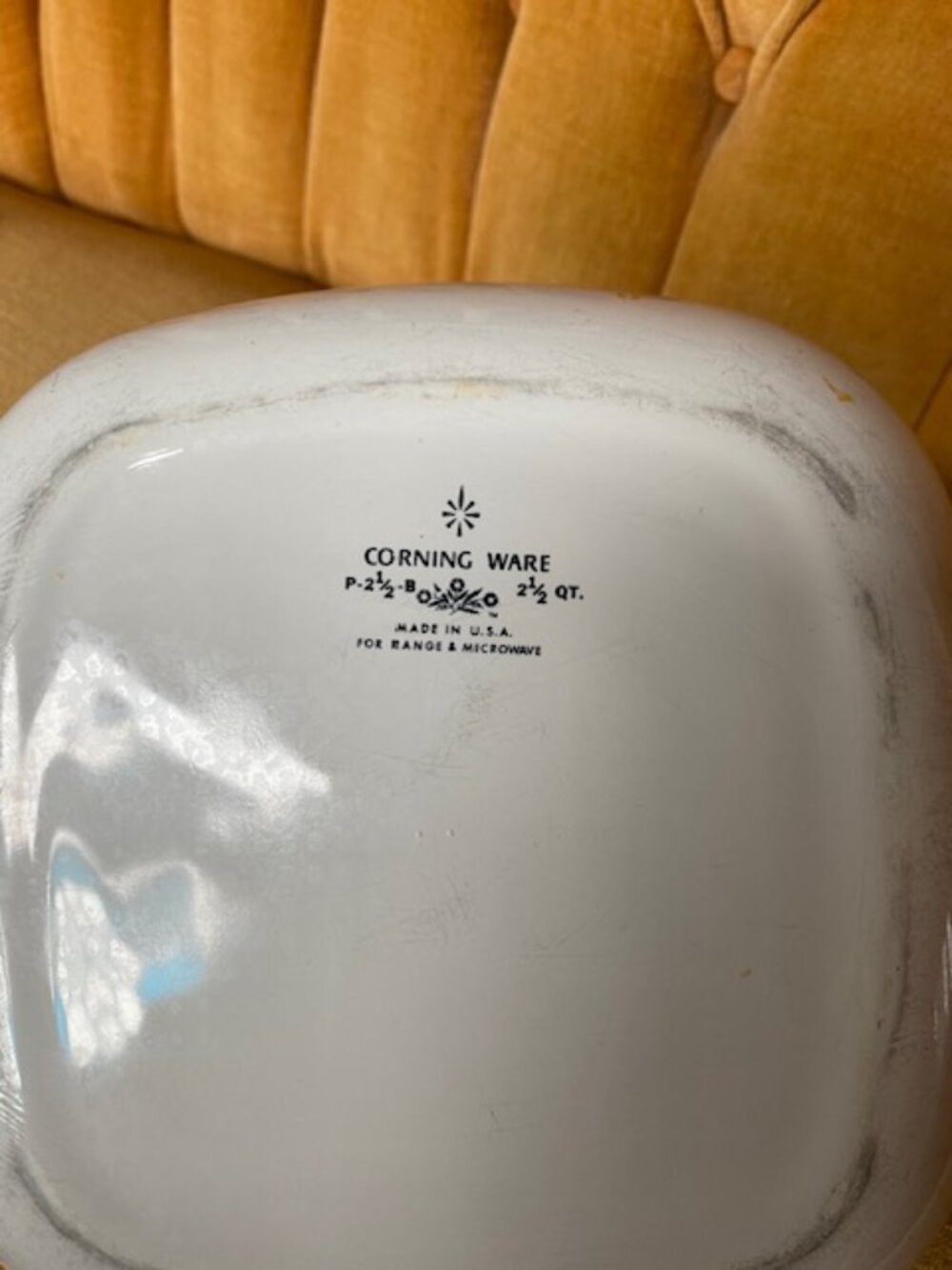 Corning Ware Blue Cornflower 2.5 Qt Casserole Dish P-2 1/2-B w/ Lid P-9-C-1 - Picture 5 of 8